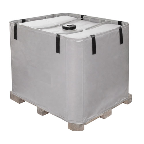 Греющий жакет НПГЕ 1800/t=20-160 (ЭЧЕ-1800t=20-160), силик-ая стеклоткань, с термоограничителем для еврокуба